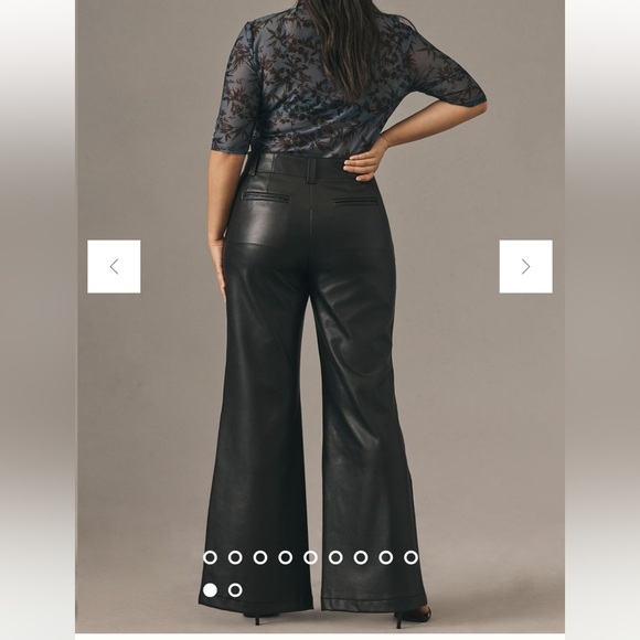 Maeve AnthropologieThe Naomi Wide-Leg Flare Pants size 12 - Picture 3 of 15